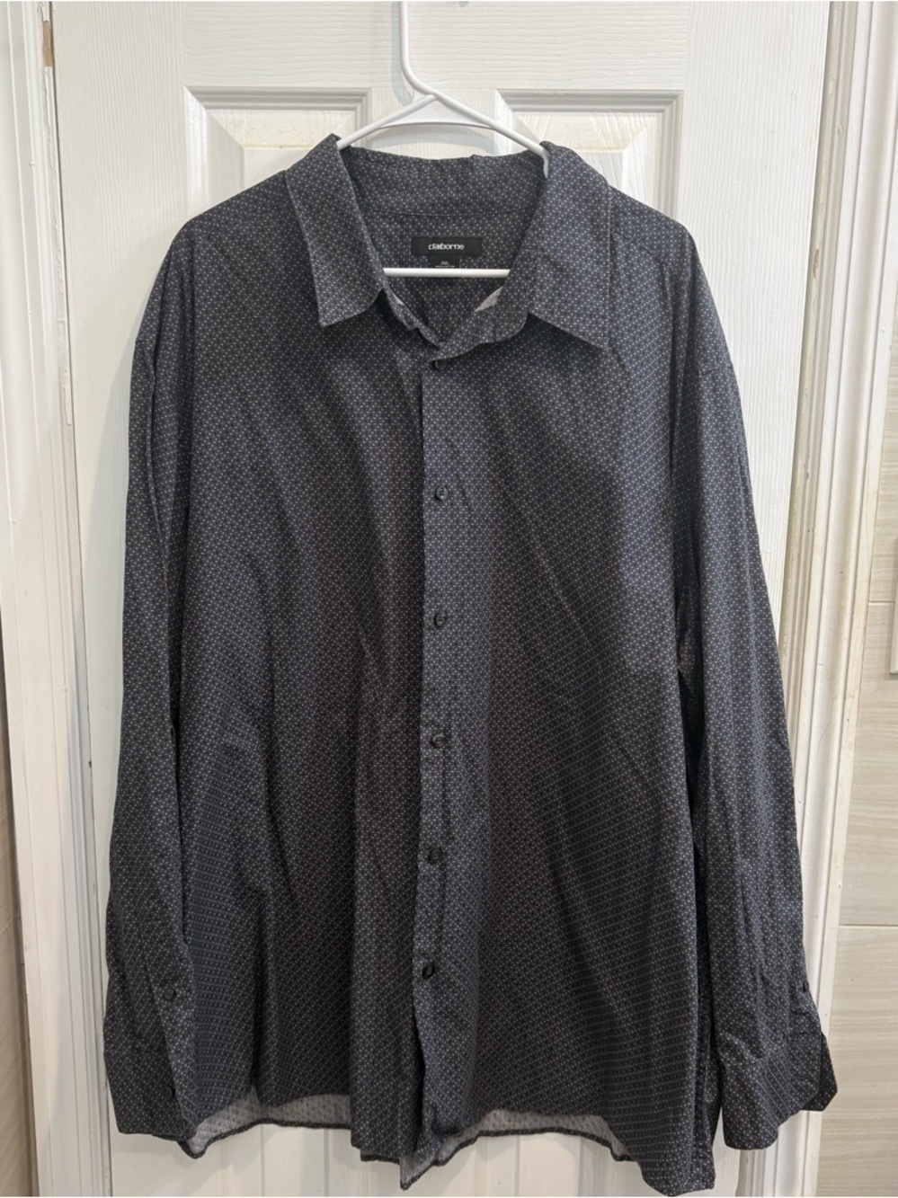 NWOT Claiborne dark gray button down 3XL